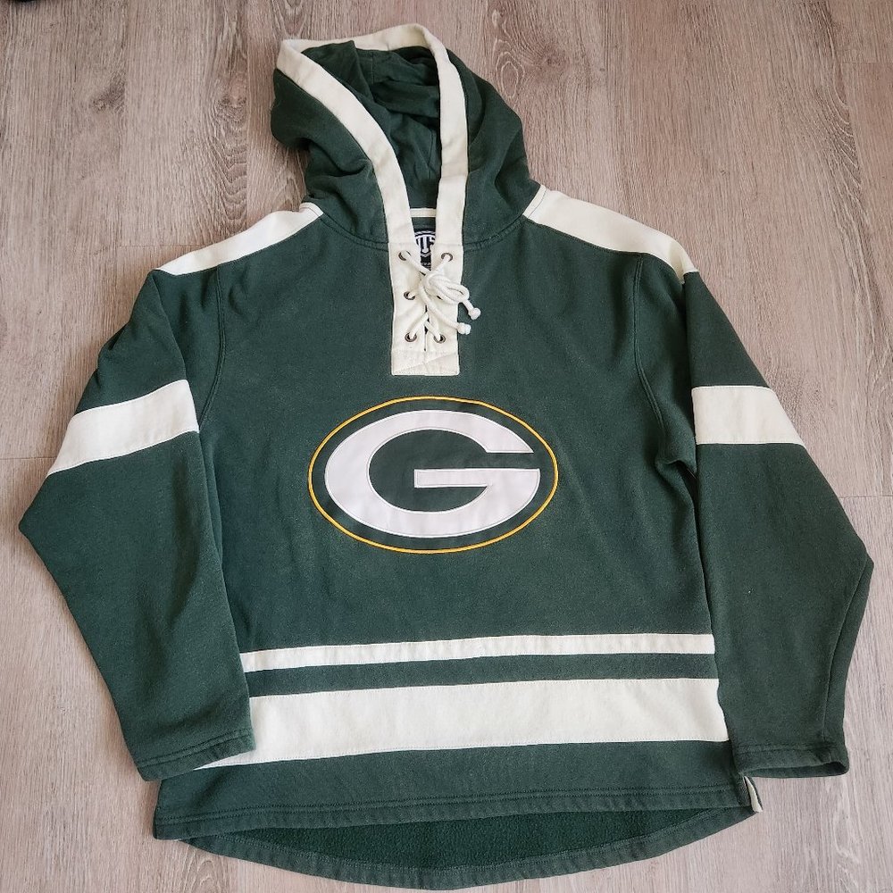 Green Bay Packers OTS NHL Men's Lacer Pullover Hoodie Size Medium